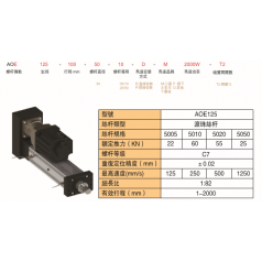 靈德伺服電動(dòng)缸大力推桿缸AOE125