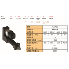 靈德伺服電動(dòng)缸大力推桿缸AOC125