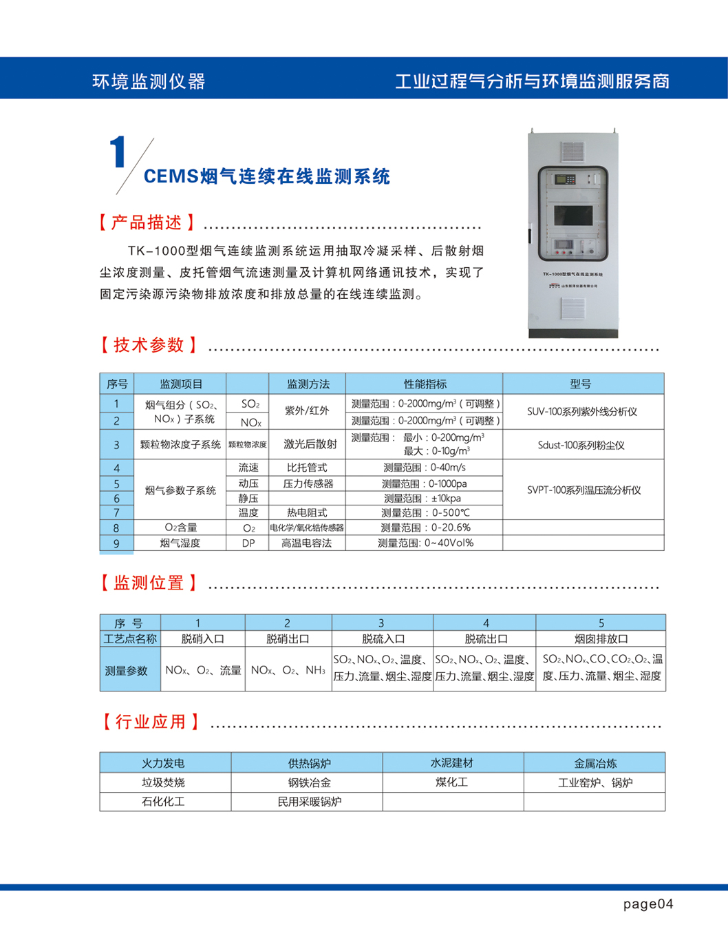 SUV-100紫外線煙氣SO2分析儀